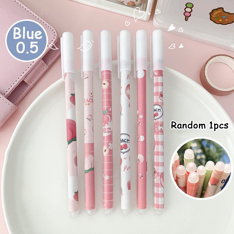 Bút bi gel xoá được viết màu xanh đen đầu 0.5mm mô hình hoạt hình cute cho học sinh sinh viên, đồ dùng học tập cho bé