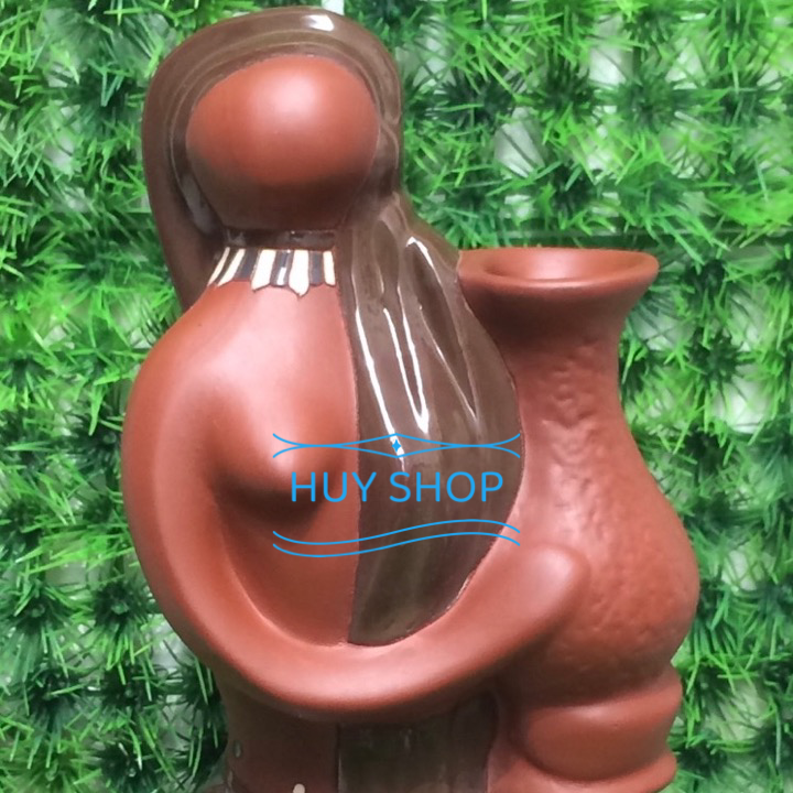Gốm sứ trang trí cao cấp - Tượng CÔ GÁI DÂN TỘC số 3