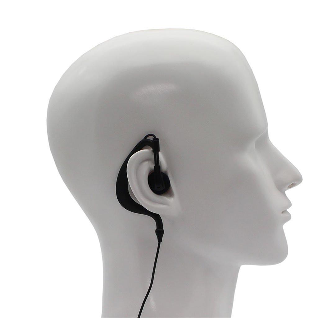 G-shape Ear-hook Mic Earpiece Headset for