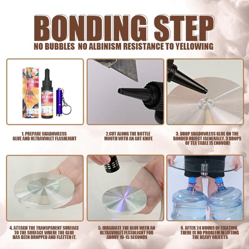 Bộ Keo UV Resin Trong Suốt Dùng Làm Đồ Trang Sức DIY