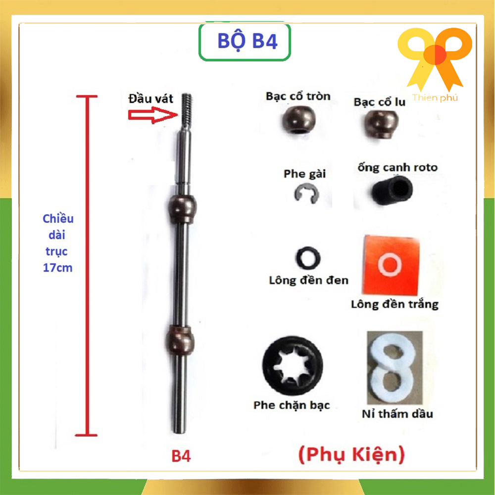 Bộ trục bạc máy quạt các loại kèm phụ kiện loại tốt