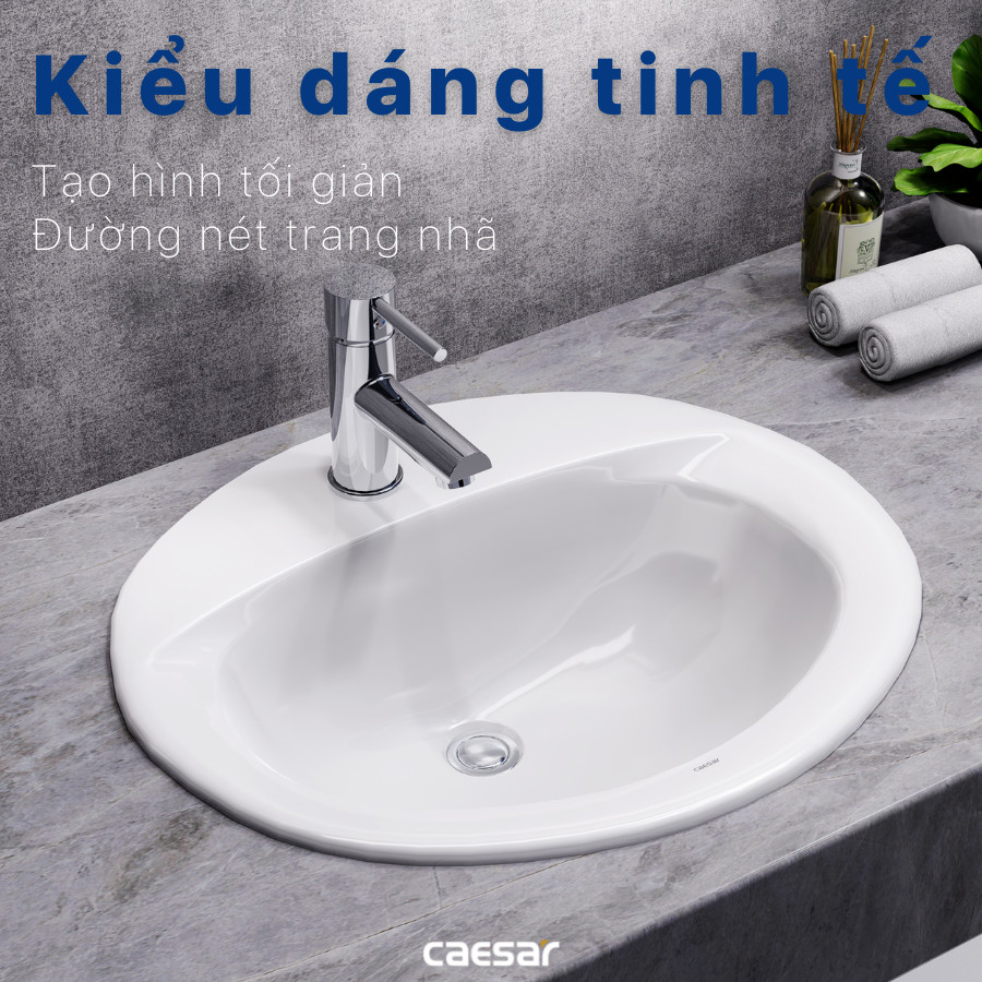 Chậu rửa Lavabo dương bàn  L5018 Caesar