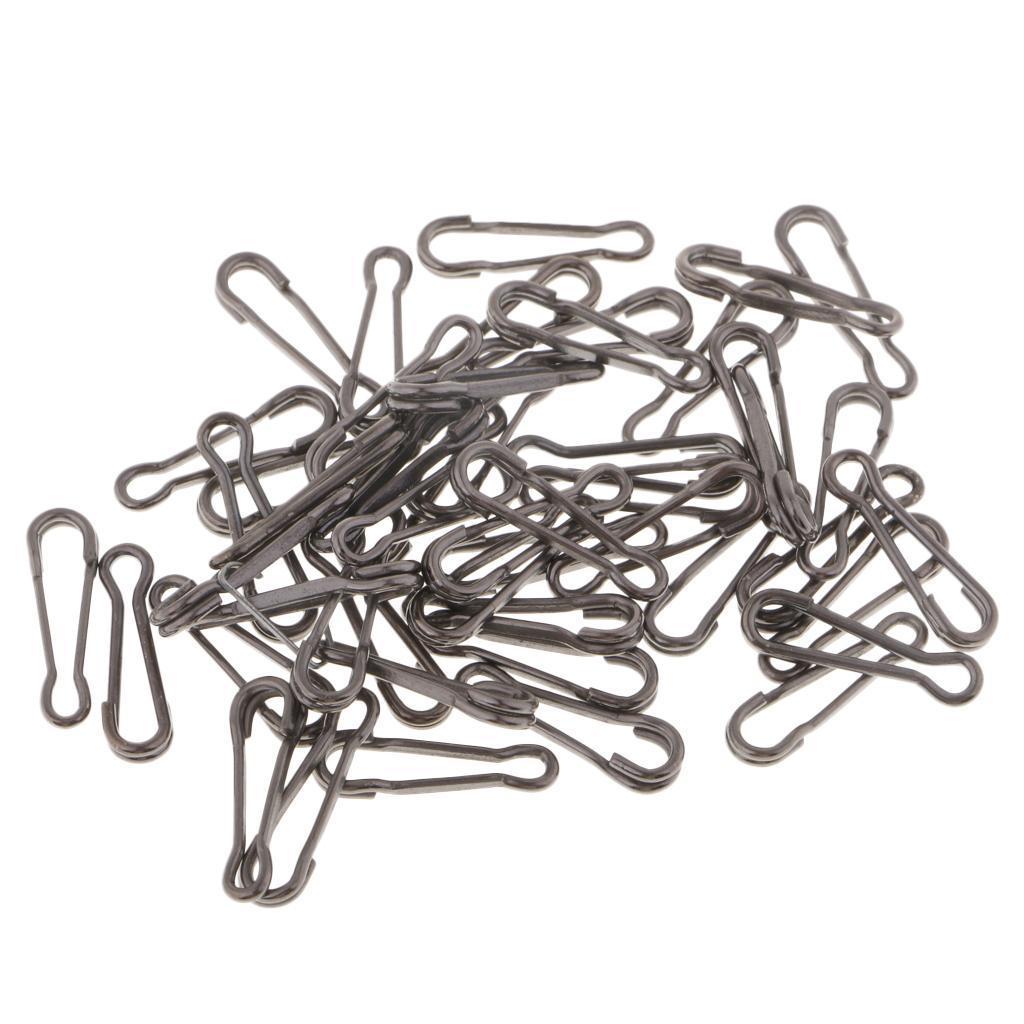 200x Fishing Quick Change Hawaiian Snaps Swivels Baits Lures Clip Link 20mm