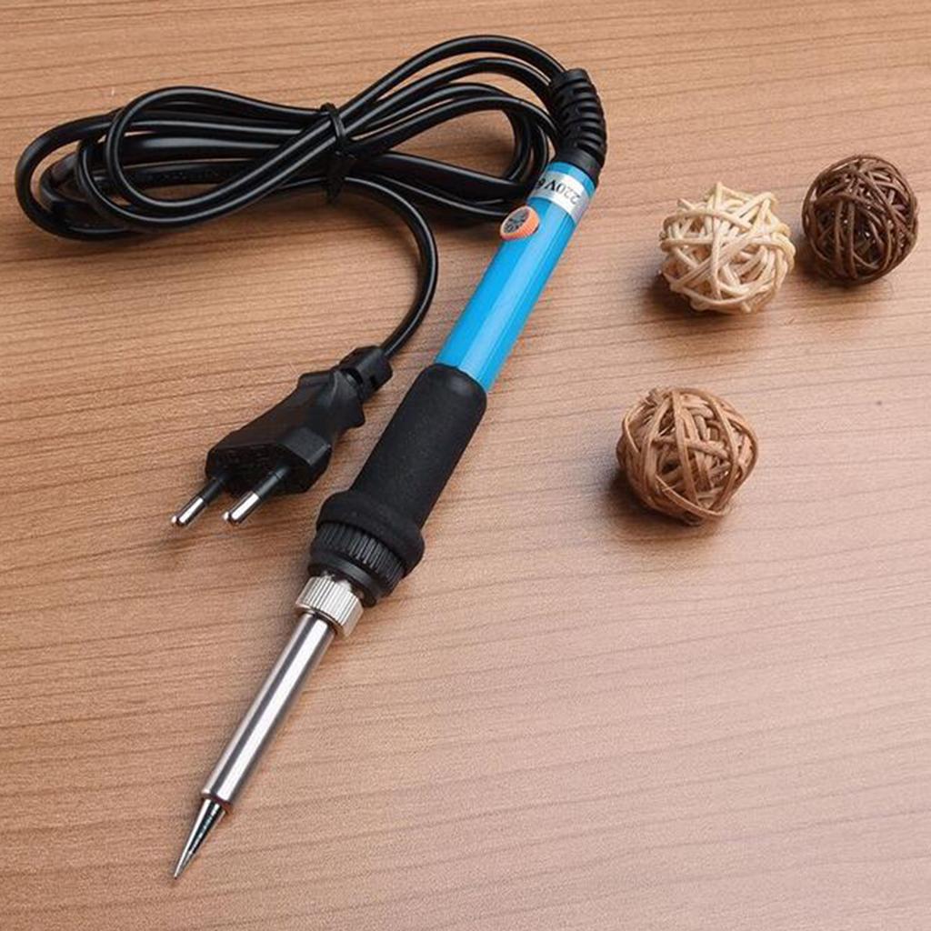 60W Adjustable Temperature Electric Welding Soldering Iron Tool 220V