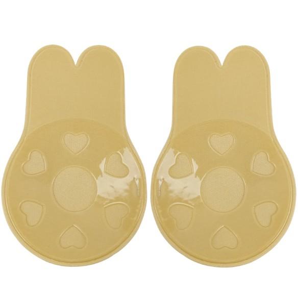 MIẾNG DÁN NGỰC SILICON HÌNH TAI THỎ CHỐNG XỆ NGỰC SIÊU TỐT-NEW