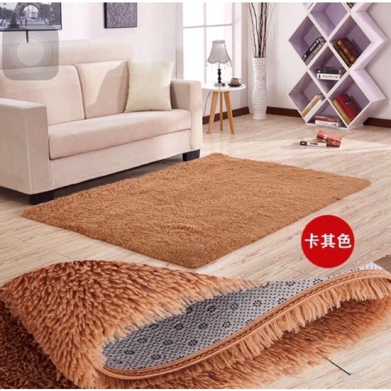 (TẶNG 1 THẢM CHÂN NỈ) THẢM LÔNG LOANG TRẢI SÀN ĐỦ SIZE M6*2m, 2m*2,2m, 2Mx3m