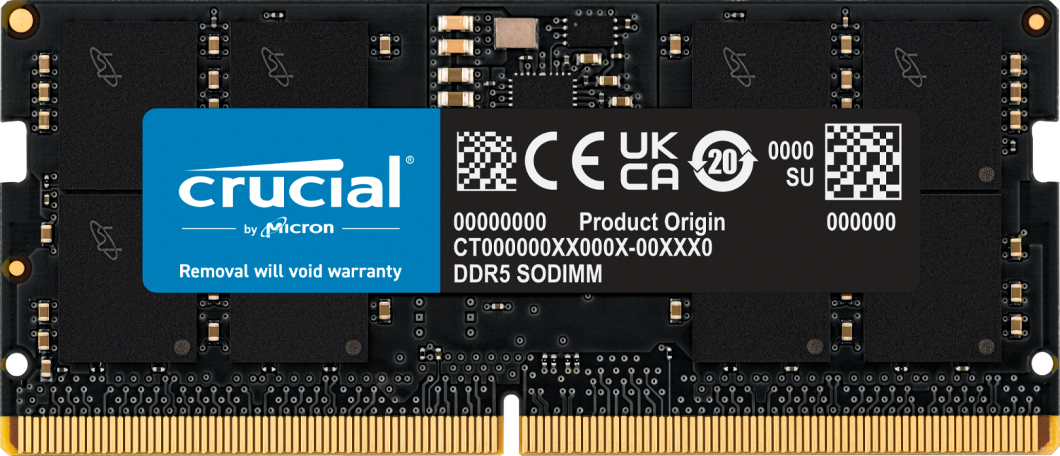 Ram Laptop Crucial DDR5 8GB Bus 4800 CT8G48C40S5 - Hàng chính hãng