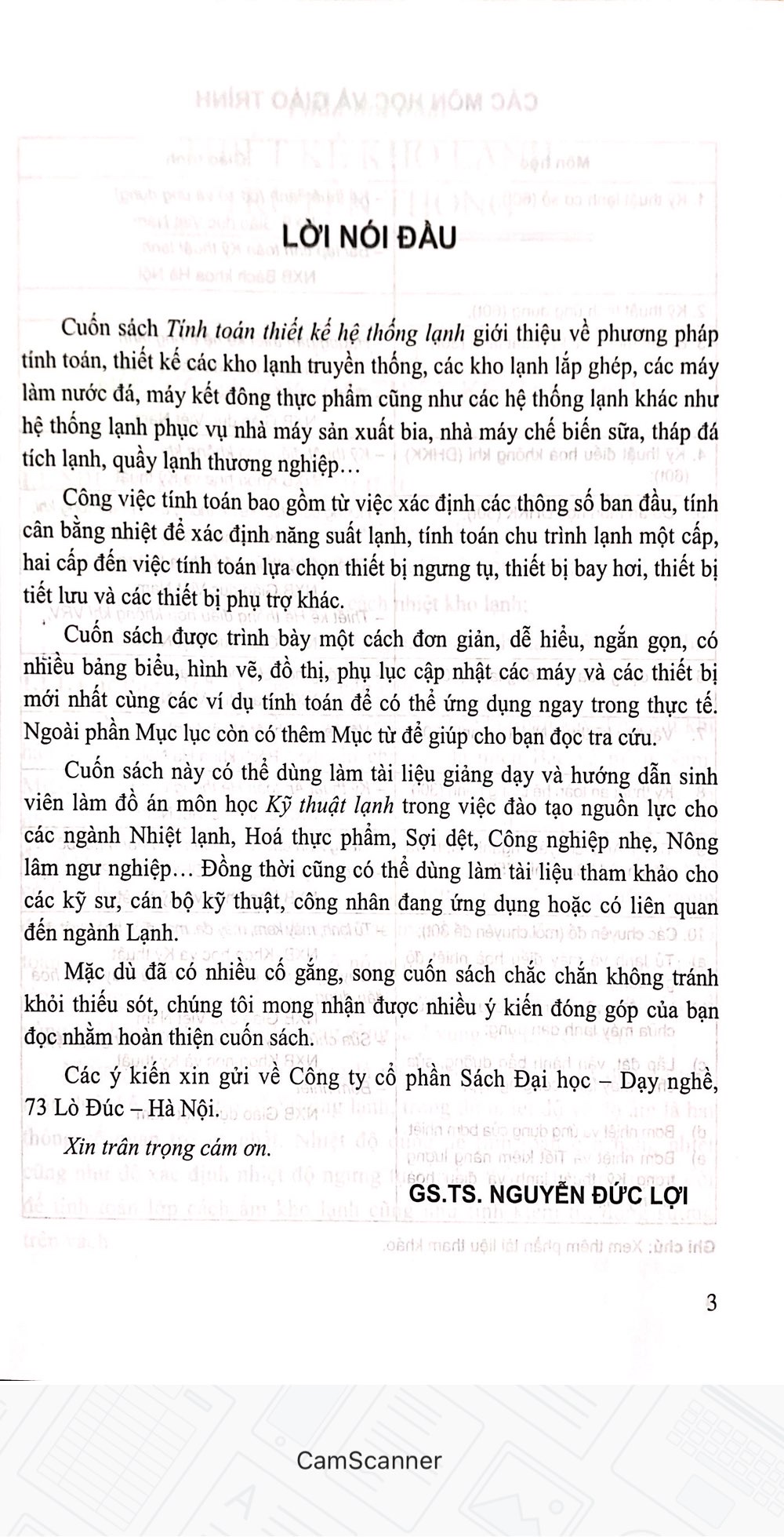 Tính toán Thiết kế hệ thống lạnh - Nguyễn Đức Lợi 7X794