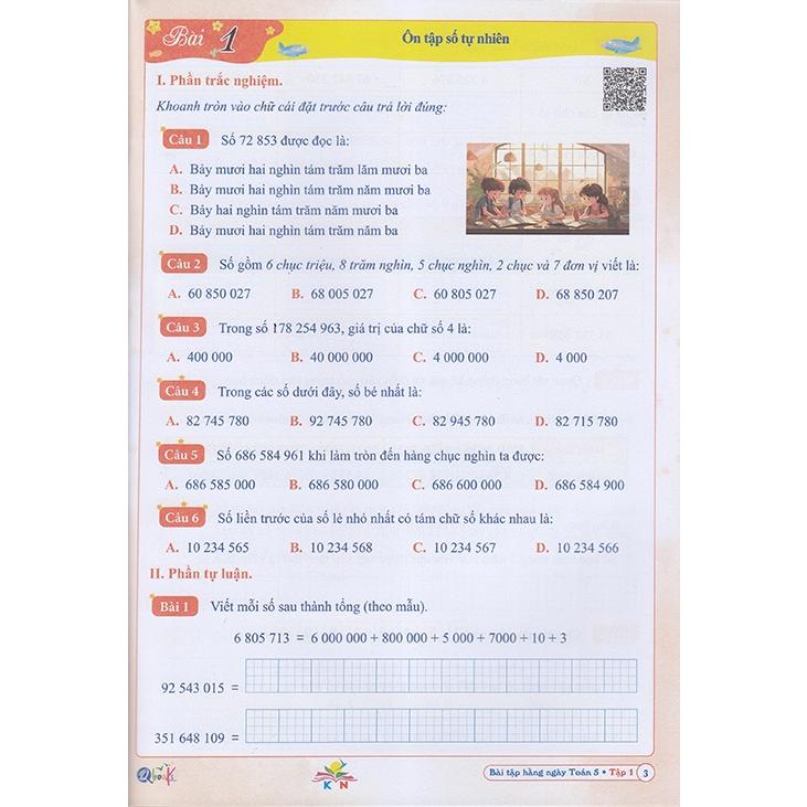 Sách - Bài tập hằng ngày Toán 5 tập 1 (Kết nối tri thức)