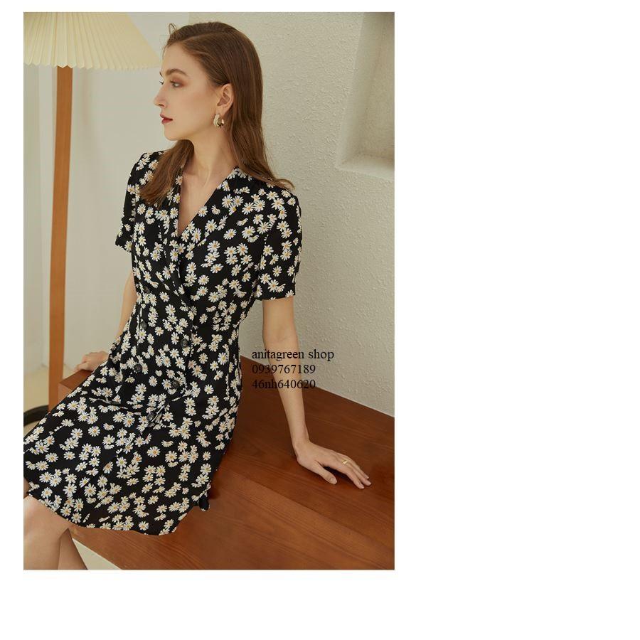 Nh640620-ĐẦM ÔM HOA CỔ VEST