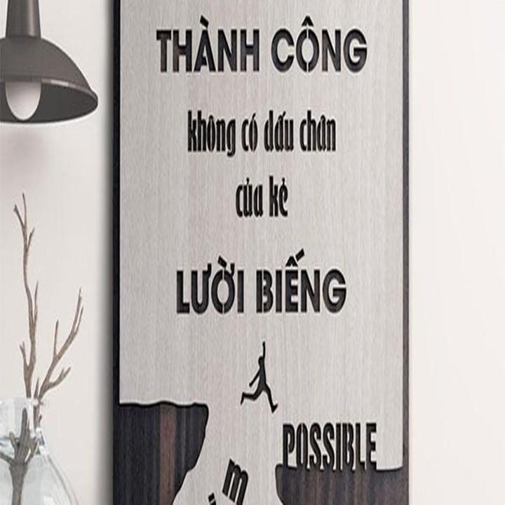 Tranh Gỗ treo tường, trang trí phòng tạo động lực Sunha SH001 20x27cm TP3939