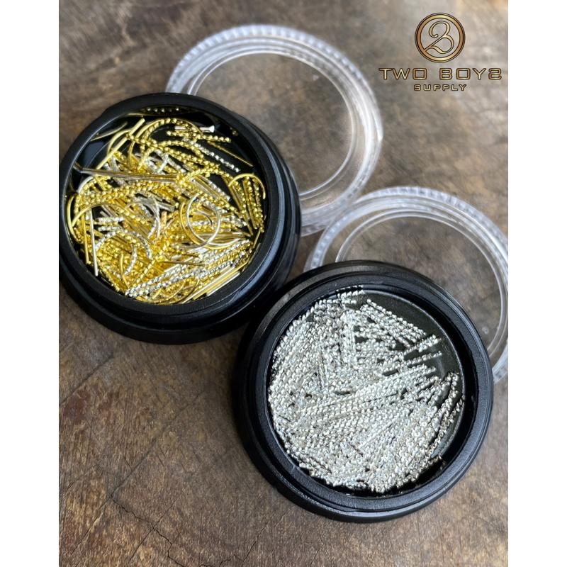 Charm thanh bạc và mix size thả,trang trí móng