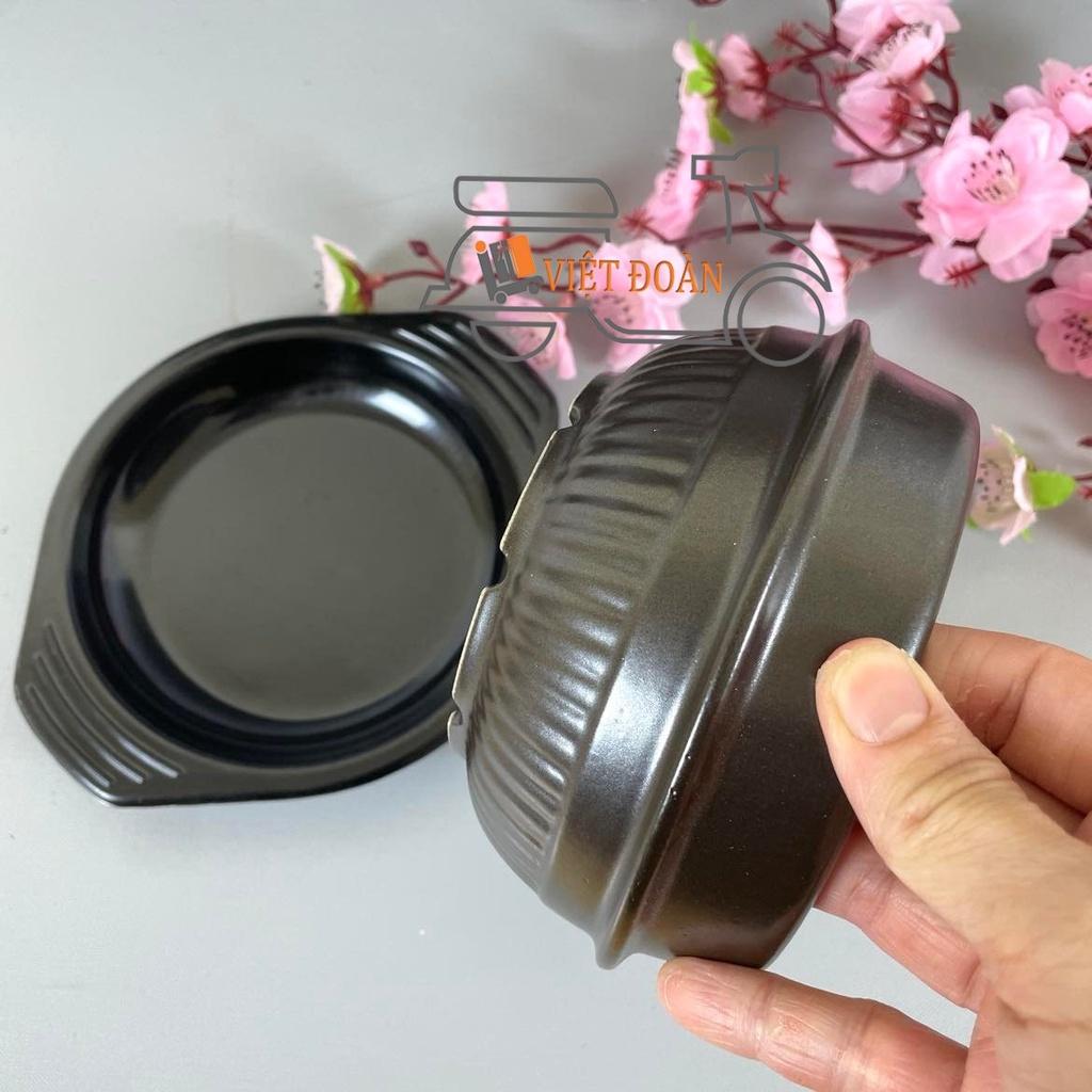 THỐ CƠM TRỘN HÀN QUỐC, CANH HẦM, NỒI KHO QUẸT,CƠM NIÊU 12cm - Gốm sứ cao cấp, kiểu dáng sang trọng TẶNG KÈM ĐẾ LÓT