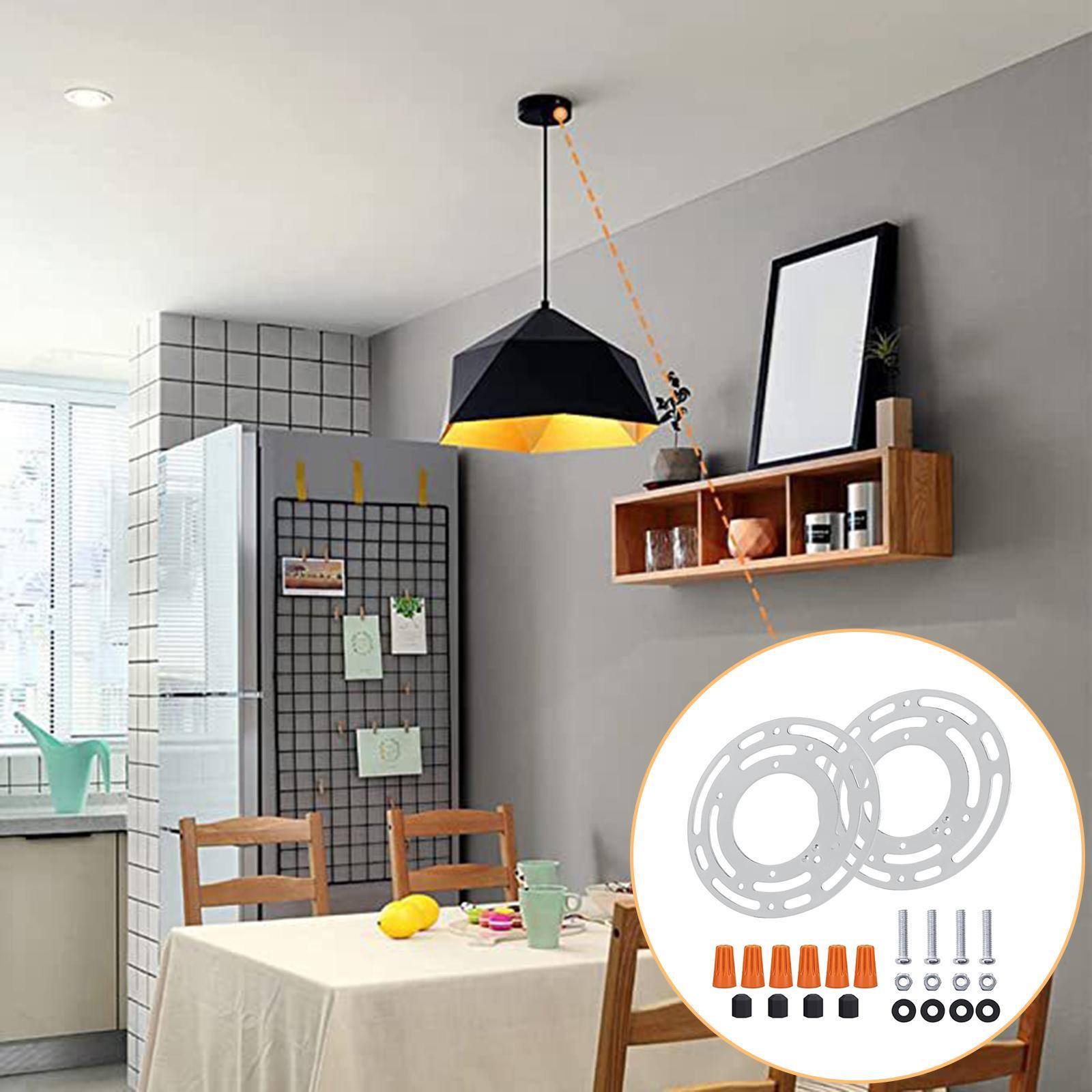 Light Fixture Mounting Bracket Mount Wall Light, Chandelier Iron, Ceiling Light ,Pendant Light, Lightweight ,Crossbar Plate with Screw