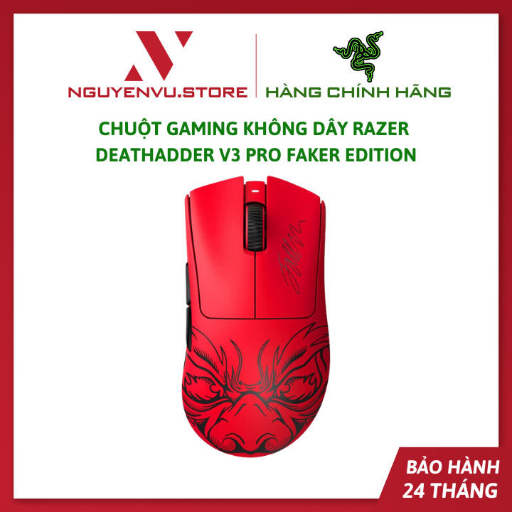 Chuột Gaming Không Dây Razer DeathAdder V3 Pro Faker Edition  - Hàng Chính Hãng