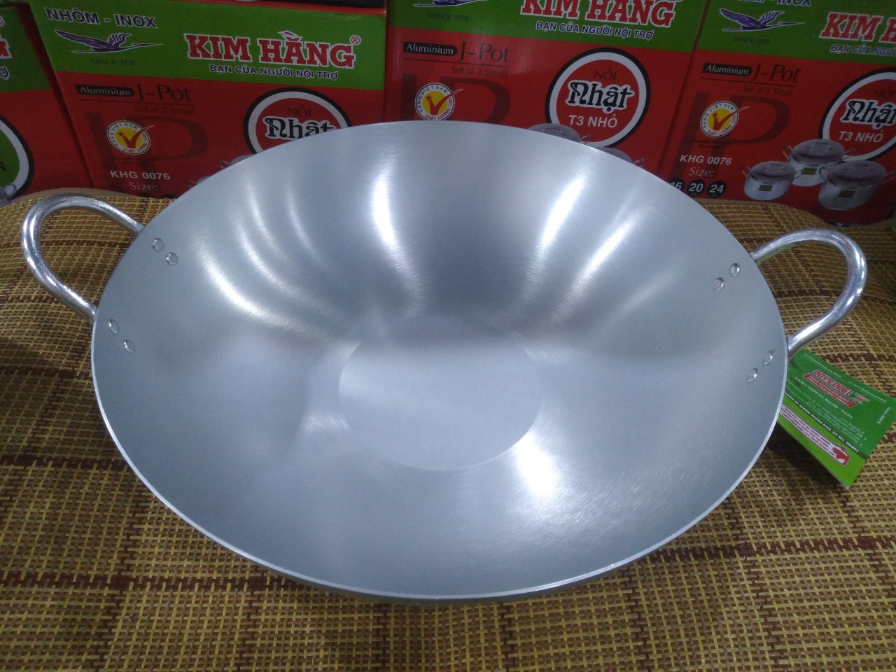 Chảo bầu xi Kim Hằng 22cm, 30cm, 34cm, 40cm, 50cm chảo nhôm