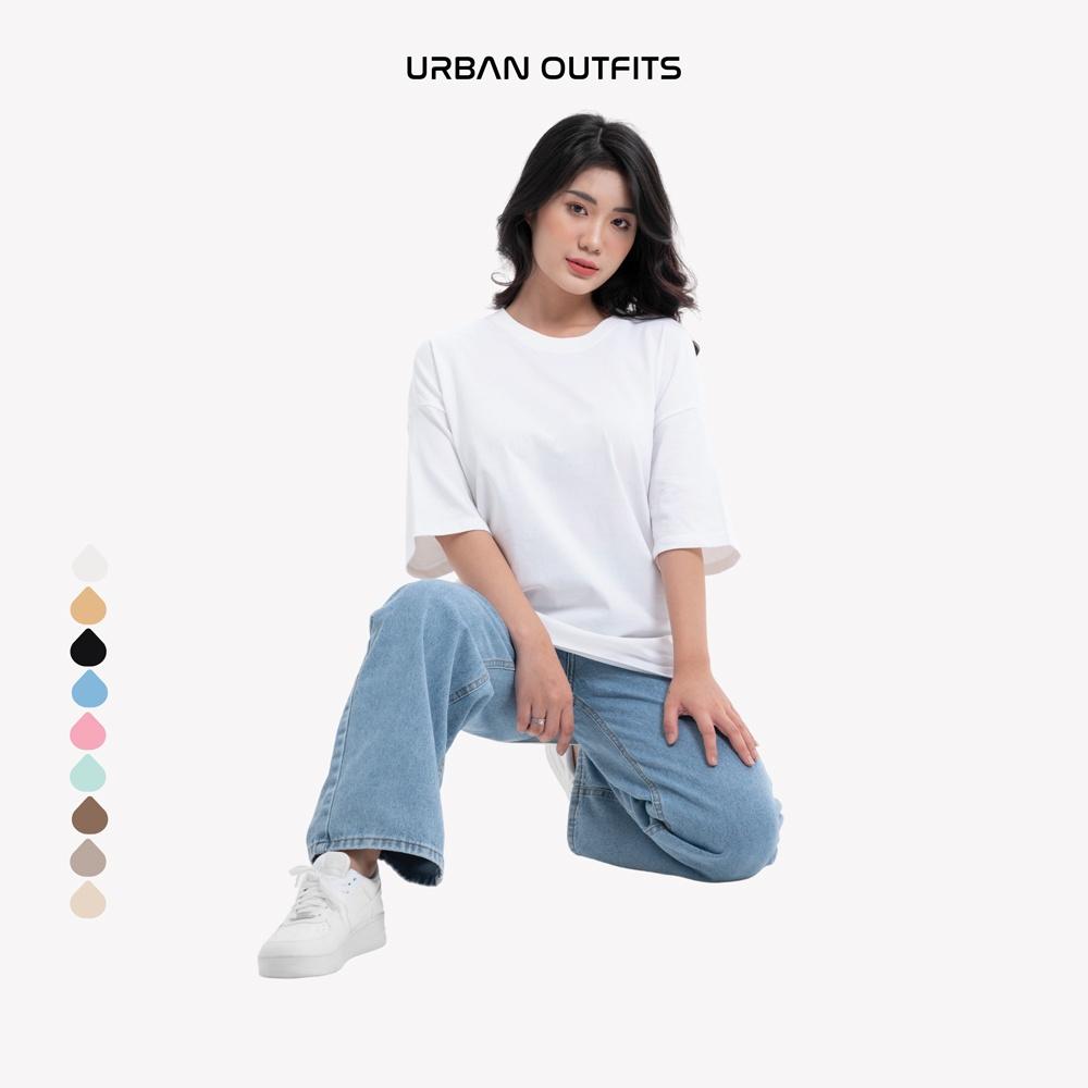 Áo Thun Nữ Tay Lỡ Form Rộng URBAN OUTFITS Local Brand Trơn Chất Vải Compact Cotton 250GSM dầy dặn nhiều màu ATO100