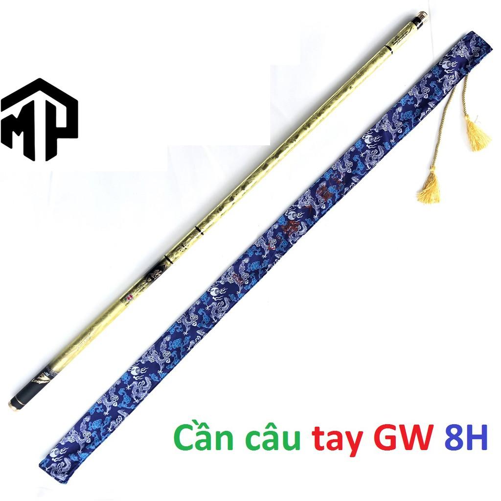 Cần câu tay G.W 8H Leopard vàng sang trọng , Hàng Cao Cấp Dành cho giới đi câu