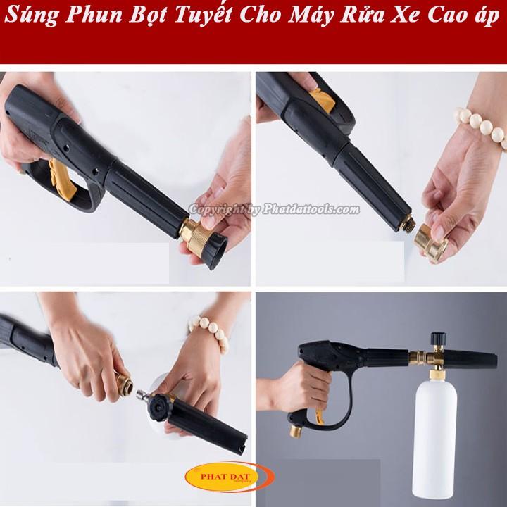 Combo bình súng bọt tuyết -Tặng Kèm Đầu Nối Nhanh