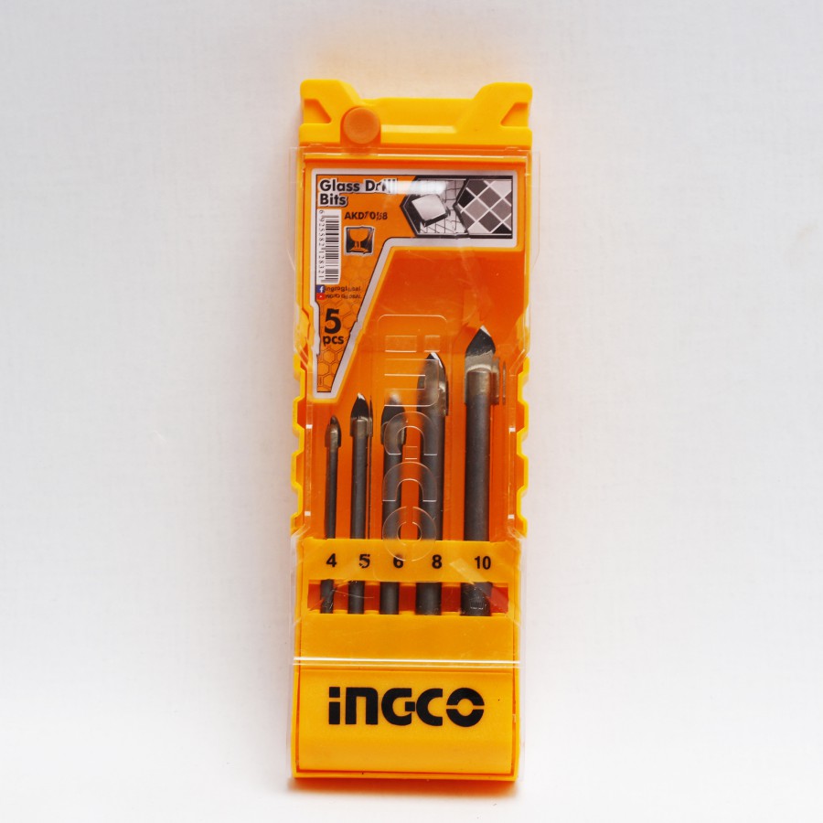 Bộ 5 mũi khoan kiếng ingco akd7058