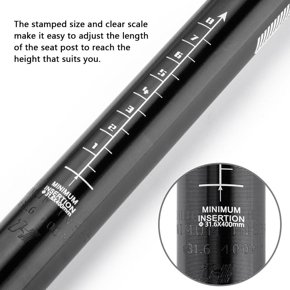 Cột Trụ Yên Xe Đạp Dài Giảm Sốc Hợp Kim Nhôm Aluminum Có Thể Điều Chỉnh Độ Cao Phù Hợp