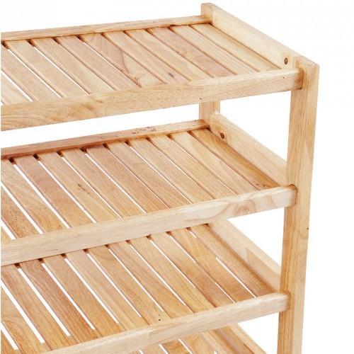 Kệ Giày Dép 6 Tầng Rộng 80cm Gỗ Tự Nhiên 100%
