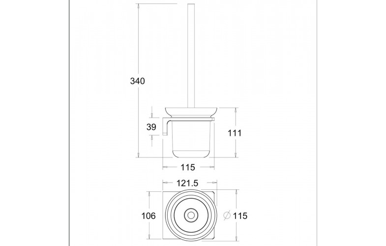 Cọ Vệ Sinh American Standard K-1386 Acacia Evolution