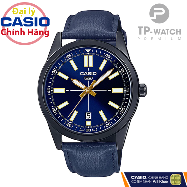 Đồng Hồ Nam Dây Da Casio Standard MTP-VD02BL-2EUDF Chính Hãng - MTP-VD02BL-2E