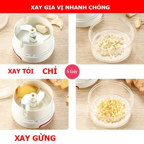 dụng cu xay tỏi rút dây- máy xay tỏi rút dây