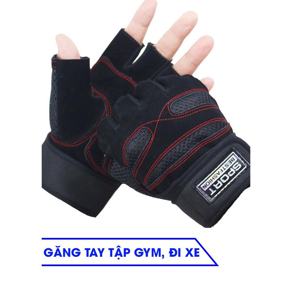 Găng Tay Sport BeastFashion - Găng tay tập GYM - Đen