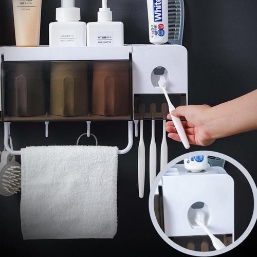 Kệ nhà tắm đa năng loại có sẵn 3 cốc