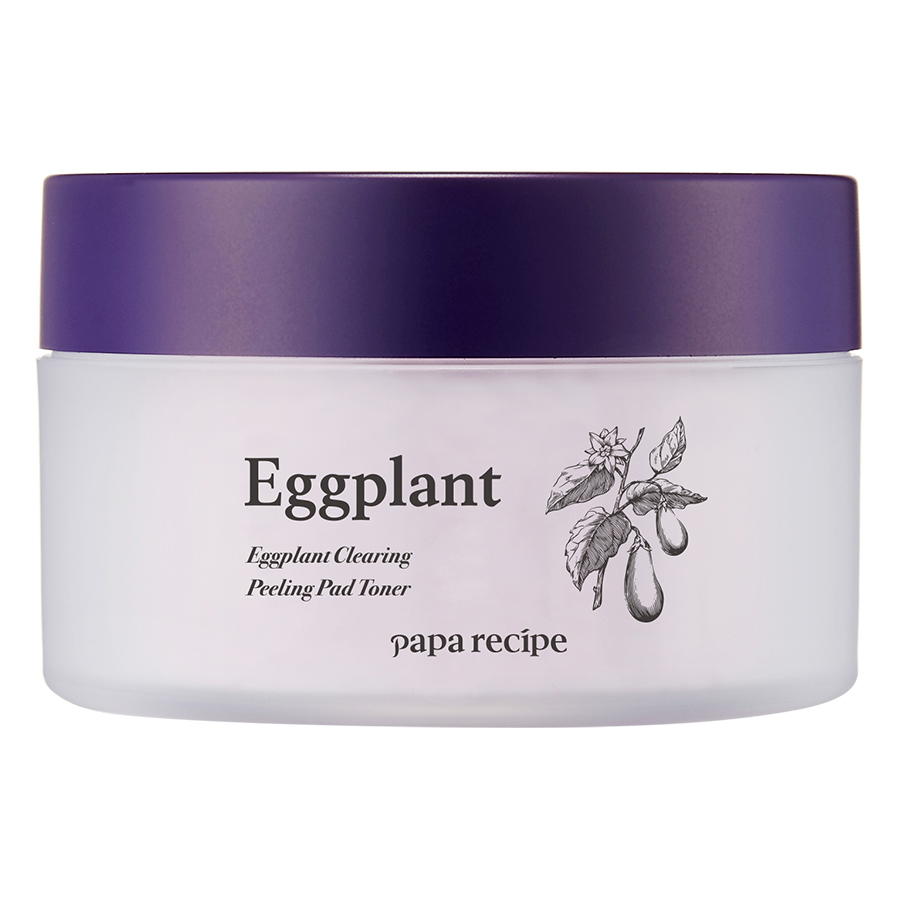 Bông Toner Chiết Xuất Cà Tím Papa Recipe Eggplant Clearing Pelling Pad Toner (35 Miếng)