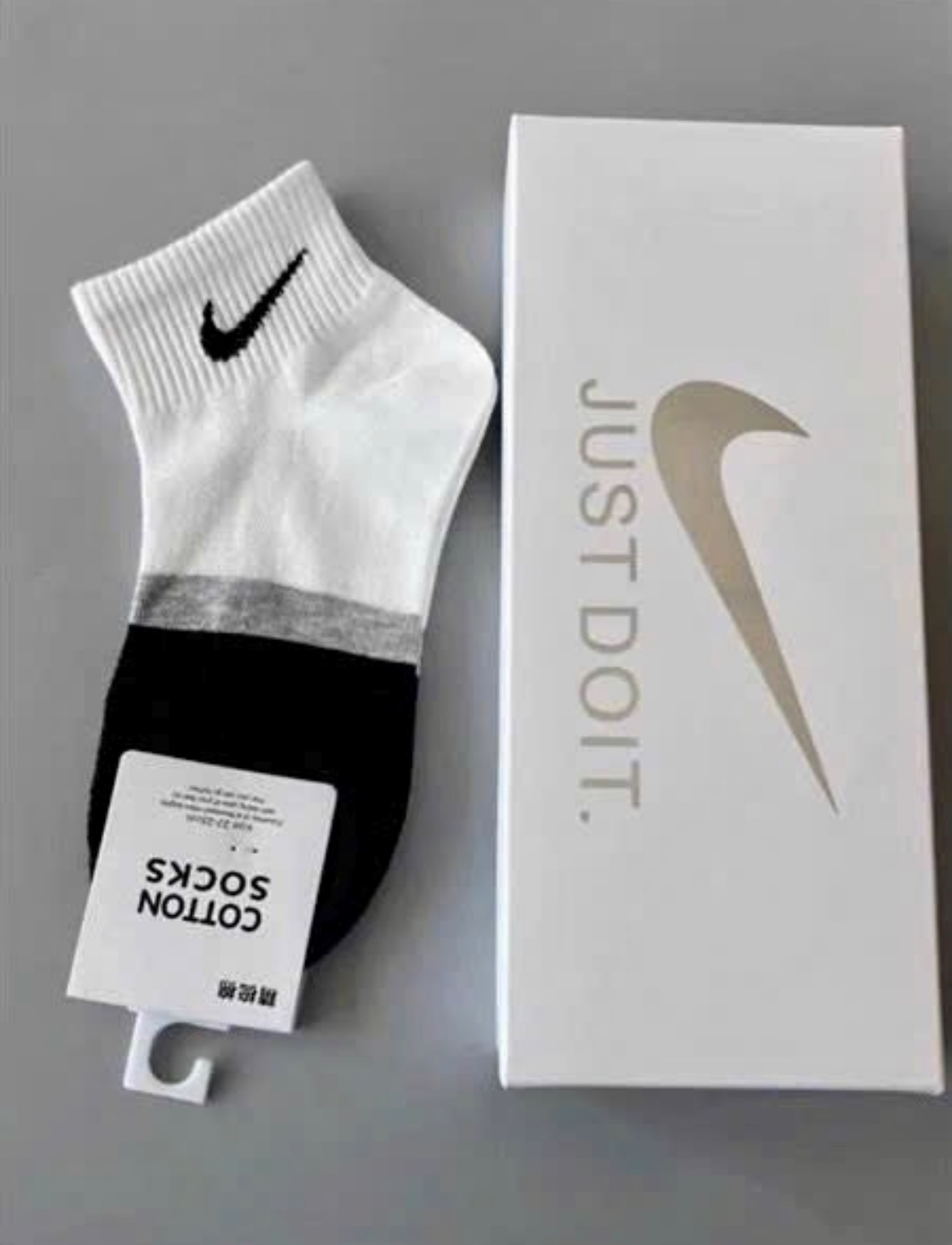 Tất nam/nữ cotton dày dặn co dãn tốt đơn giản hằng ngày - combo 5 đôi tặng kèm hộp