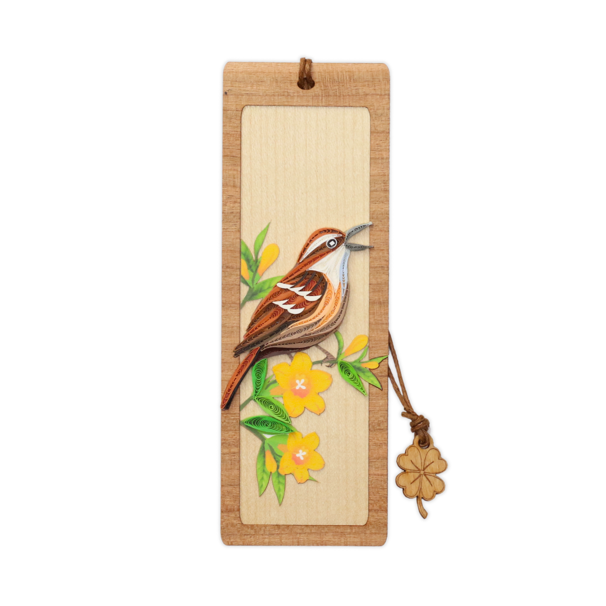 Bookmark Nghệ Thuật Giấy Xoắn - Chim Sẻ Nâu - Morning Song - Animals - Việt Net