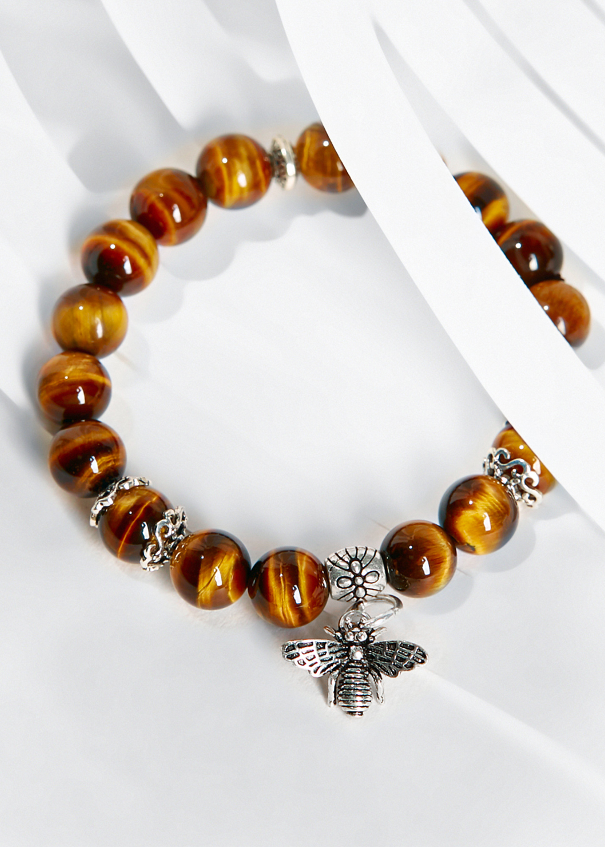 Vòng Tay Phong Thủy Đá Thiên Nhiên Charm Ong - Ngọc Quý Gemstones