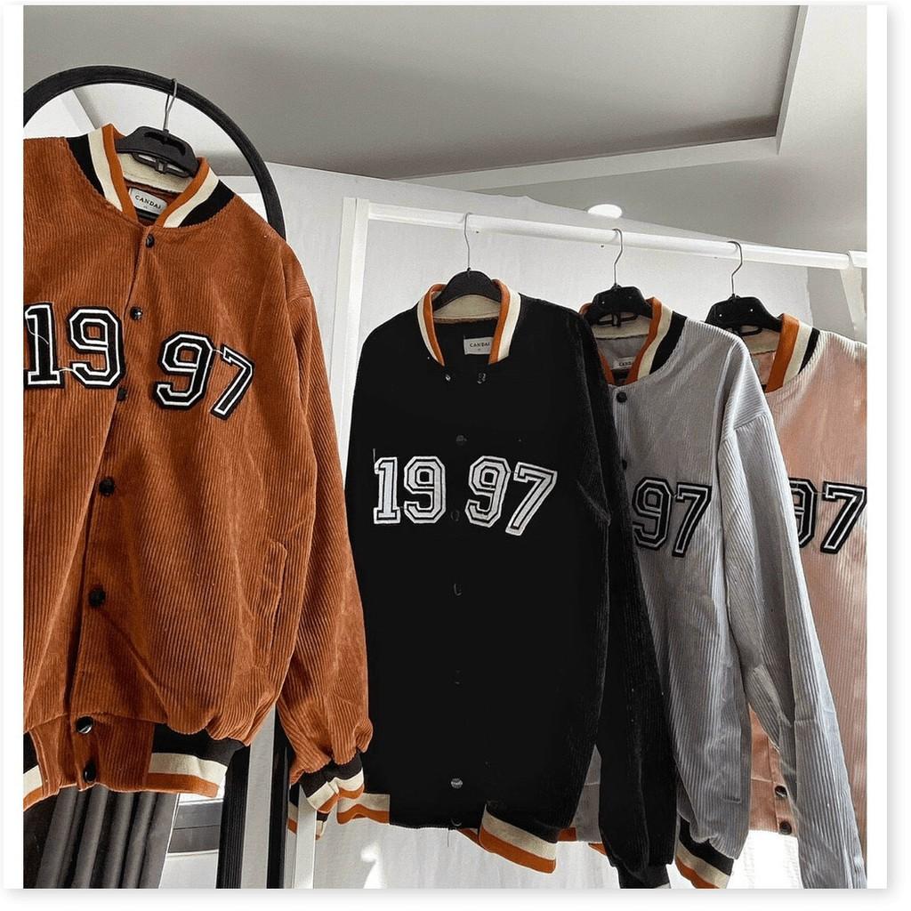 ÁO KHOÁC NHUNG NAM NỮ 1997 BOMBER UNISEX CHẤT LIỆU THOÁNG MÁT CHO MÙA HÈ KHÁNH AN FASHION