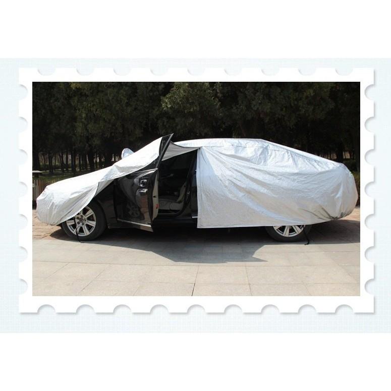 Bạt trùm ô tô 7 chỗ 3 lớp nhôm bạc cao cấp, chống nóng, ẩm, phủ nhung chống xước