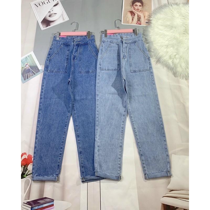 quần baggy 2 nút cao cấp cạp cao siêu đẹp baggy 2 nút