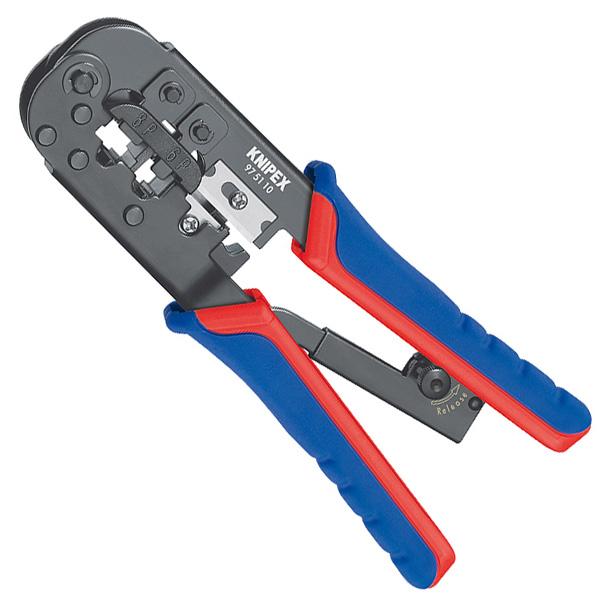 Kìm Knipex Bấm Cos Mạng RJ 11/12 và RJ 45 chiều dài 190mm - 97 51 10