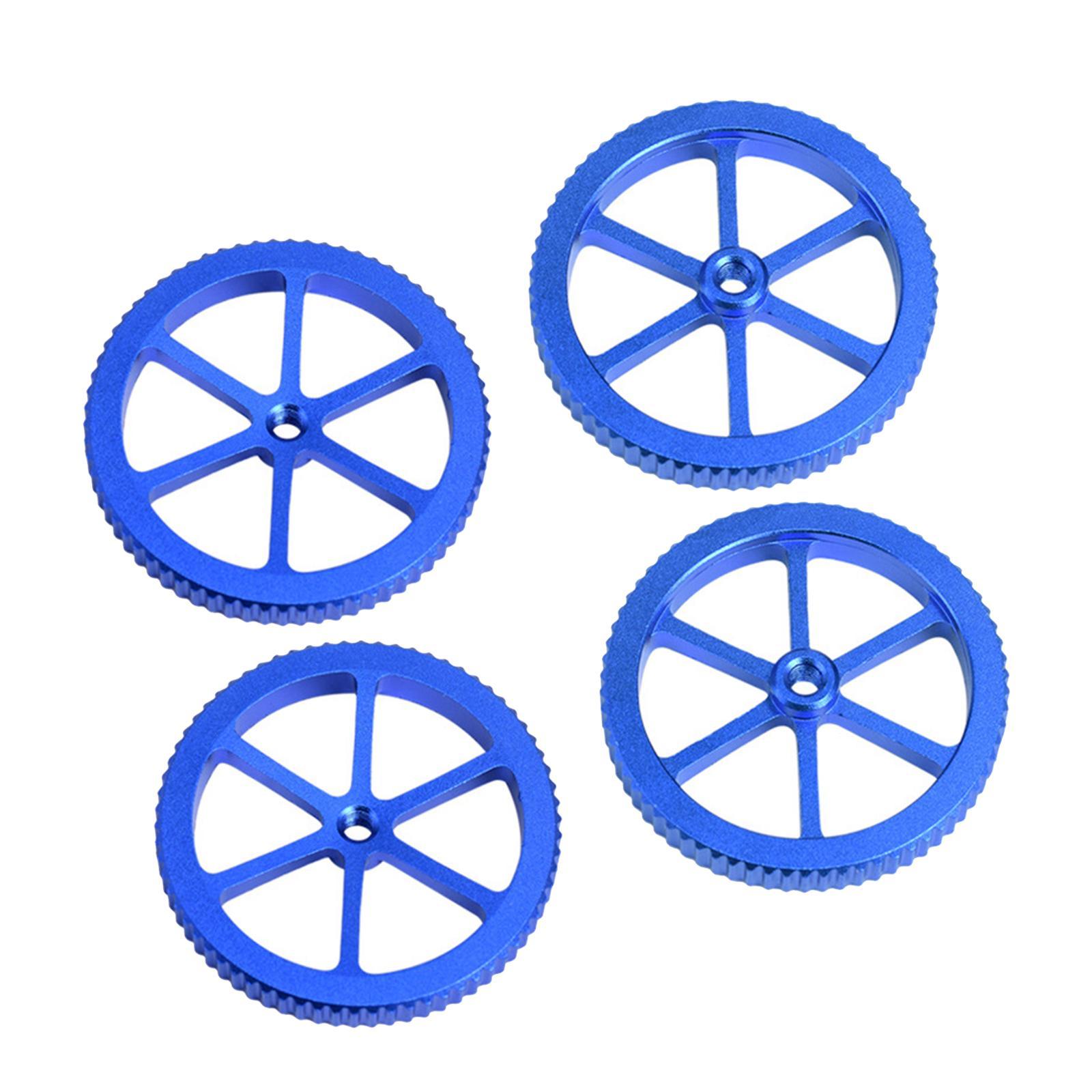 4 Pieces Blue 3D Printer Aluminum Hand Twist Leveling Nut M5 for Ender 3 5 CR 20 3D Printer Parts Accessoreis
