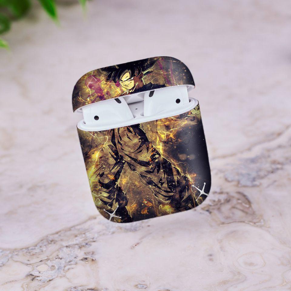Miếng dán skin cho AirPods in hình Dragon Ball - Goku Ultra Instinct - 7vnr86