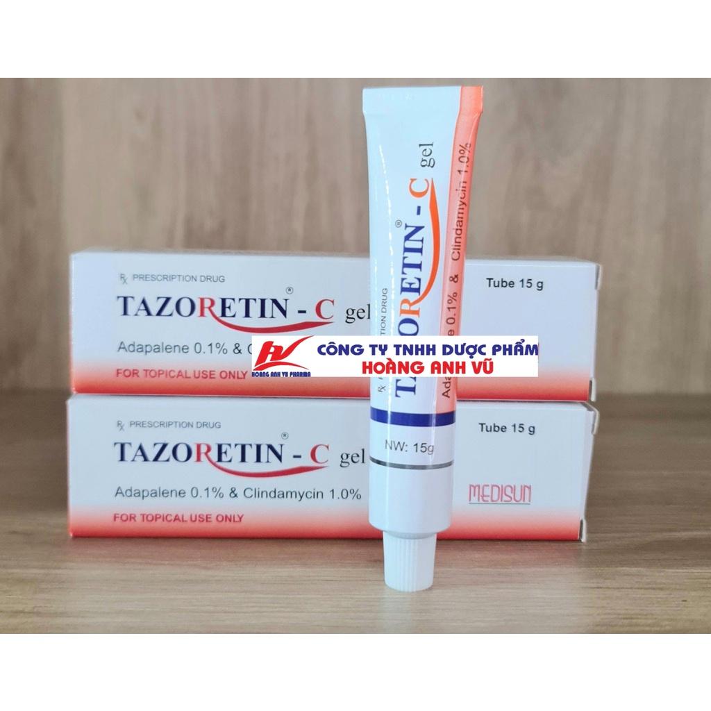 TAZORETIN &amp; TAZORETIN-C - GEL CHẤM MỤN 15G