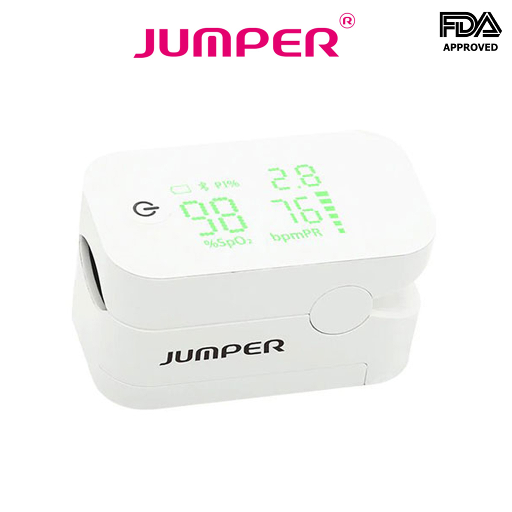 [Thương Hiệu Mỹ - Kết Nối Bluetooth] Máy Đo Nồng Độ Oxy Trong Máu Jumper JPD 500G (Led)