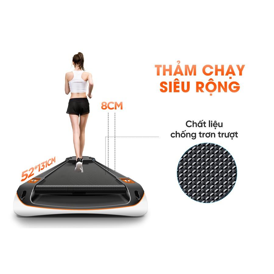 Máy chạy bộ KINGSPORT KS-2035 đa năng, thao tác phím cảm ứng, thiết kế sang trọng cứng cáp, kèm đai massage và thanh gập bụng, cân nặng phù hợp từ dưới 90-95kg