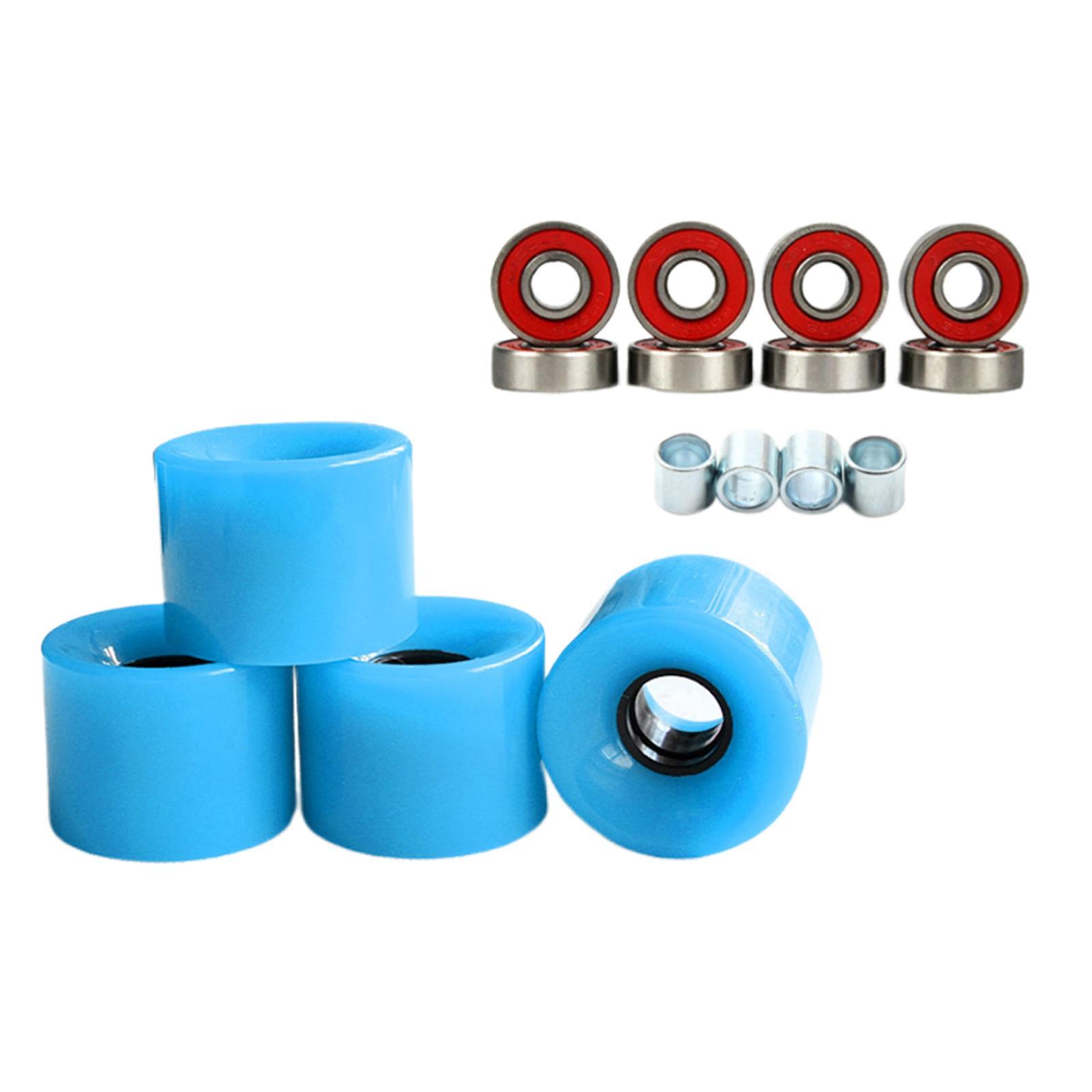 4Pcs Roller Skate Wheel Skateboard Rollerskate Wheels Blue