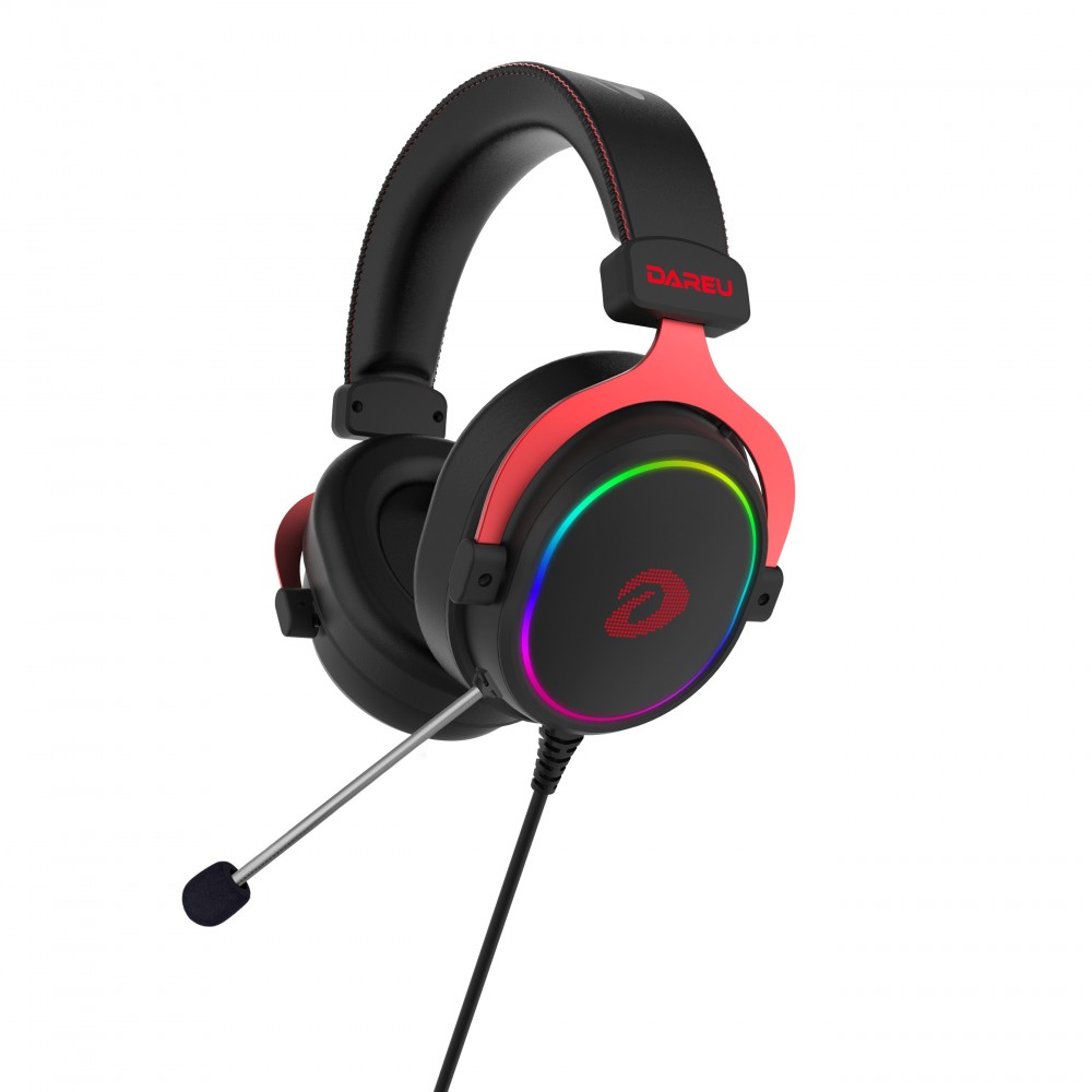 Tai Nghe Gaming Dareu EH925 RGB Black Red (Mẫu Mới 2020) - Hàng Chính Hãng