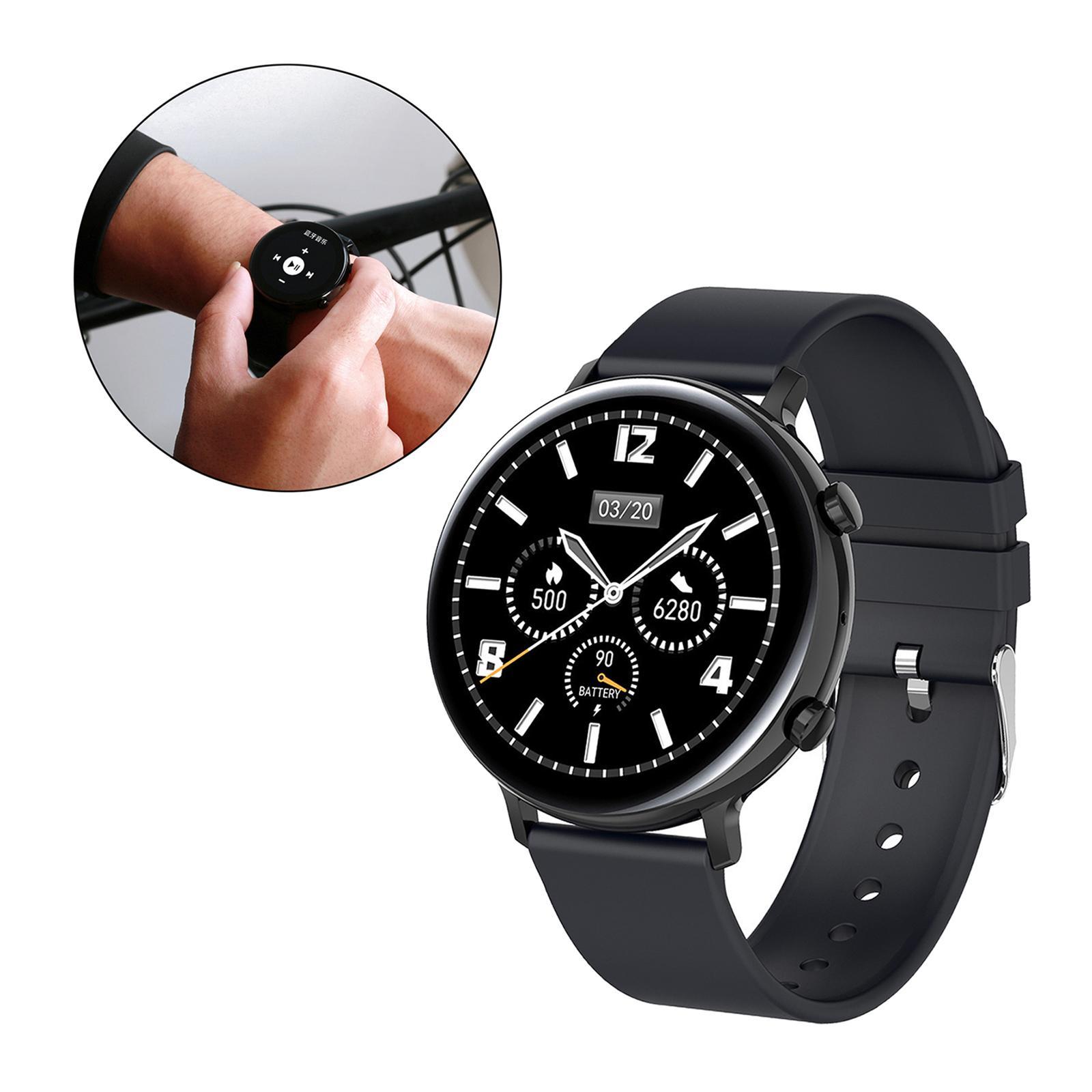 Sports Smartwatch Fitness Tracker Calorie Counter Pedometer Black
