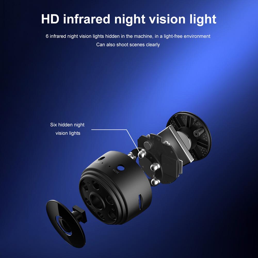 Camera Wifi Mini A9 An Ninh Gia Đình 1080P Ir Không Dây Home Có Thể Quan Sát Ban Đêm