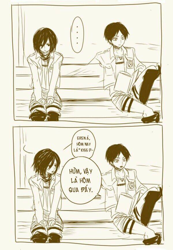 tấn công người khổng lồ - doujinshi eren x mikasa chapter 51 4