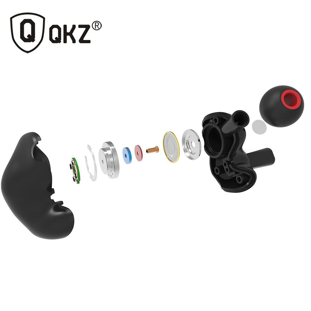 Tai nghe có dây QKZ VK3 3,5 mm chống ồn Cách ly Âm nhạc kim loại Heavy Bass